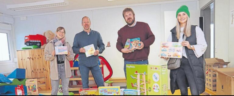 Spielzeug für zerstörten Kindergarten im Ahrtal